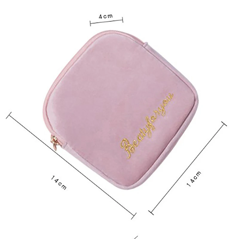 Windel Damen binde Aufbewahrung tasche Leinwand Pad Make-up Tasche Geldbörse Schmuck Veranstalter Kreditkarte Beutel Fall Tampon Verpackung