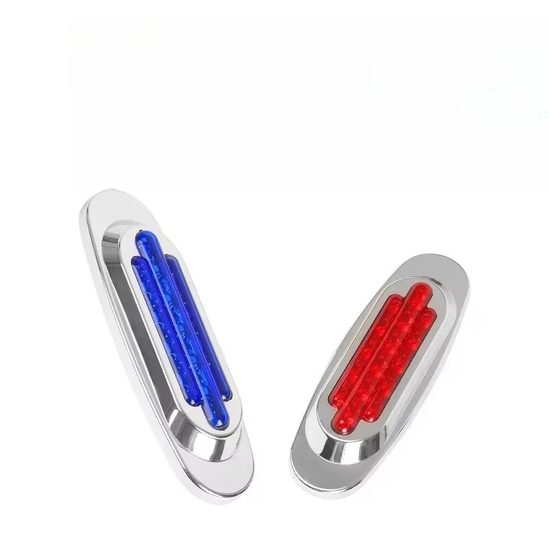 

Poer 10X 16LED 12-24V Светодиодный боковой светильник для грузовиков с прицепом-янтарный/белый/красный/синий/зеленый габаритный фонарь, универсальный боковой фонарь