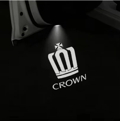 2-4 шт. светодиодный для Toyota Crown S170 S180 S200 S210 Royal проектор, декор автомобиля, приветственные дверные фонари, лампа для пудинга, наклейка, аксессуары