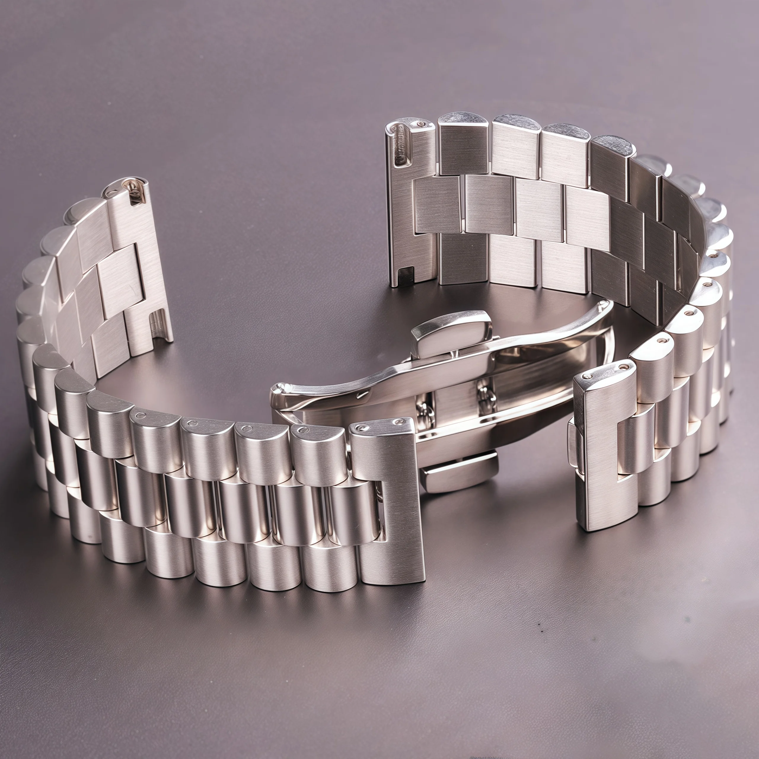 Edelstahl-Uhrenarmbänder, Armband für Damen und Herren, Silber, massives Metall, Uhrenarmband, 16 mm, 18 mm, 20 mm, 21 mm, 22 mm, Zubehör
