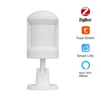 Tuya Smart ZigBee 3.0 PIR Sensor Infrared Ray Wireless Illumination Light Switch Human Body PIR Motion Sensor Alexa Google Voice