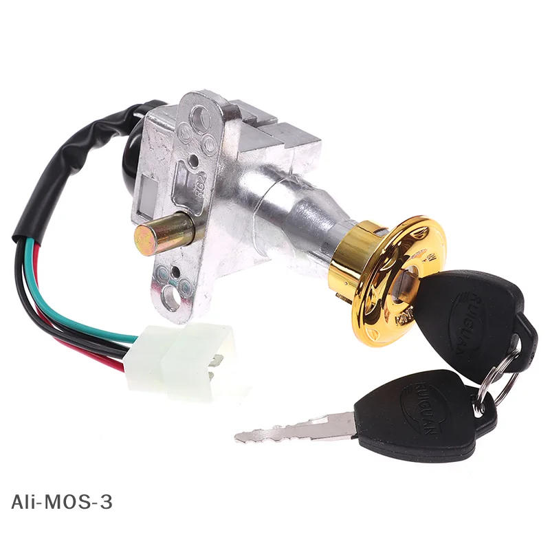 

【S】High Performance Universal Battery Mini Lock with 2 keys For Motorcycle Electric Bike Scooter E-bike Electric Lock