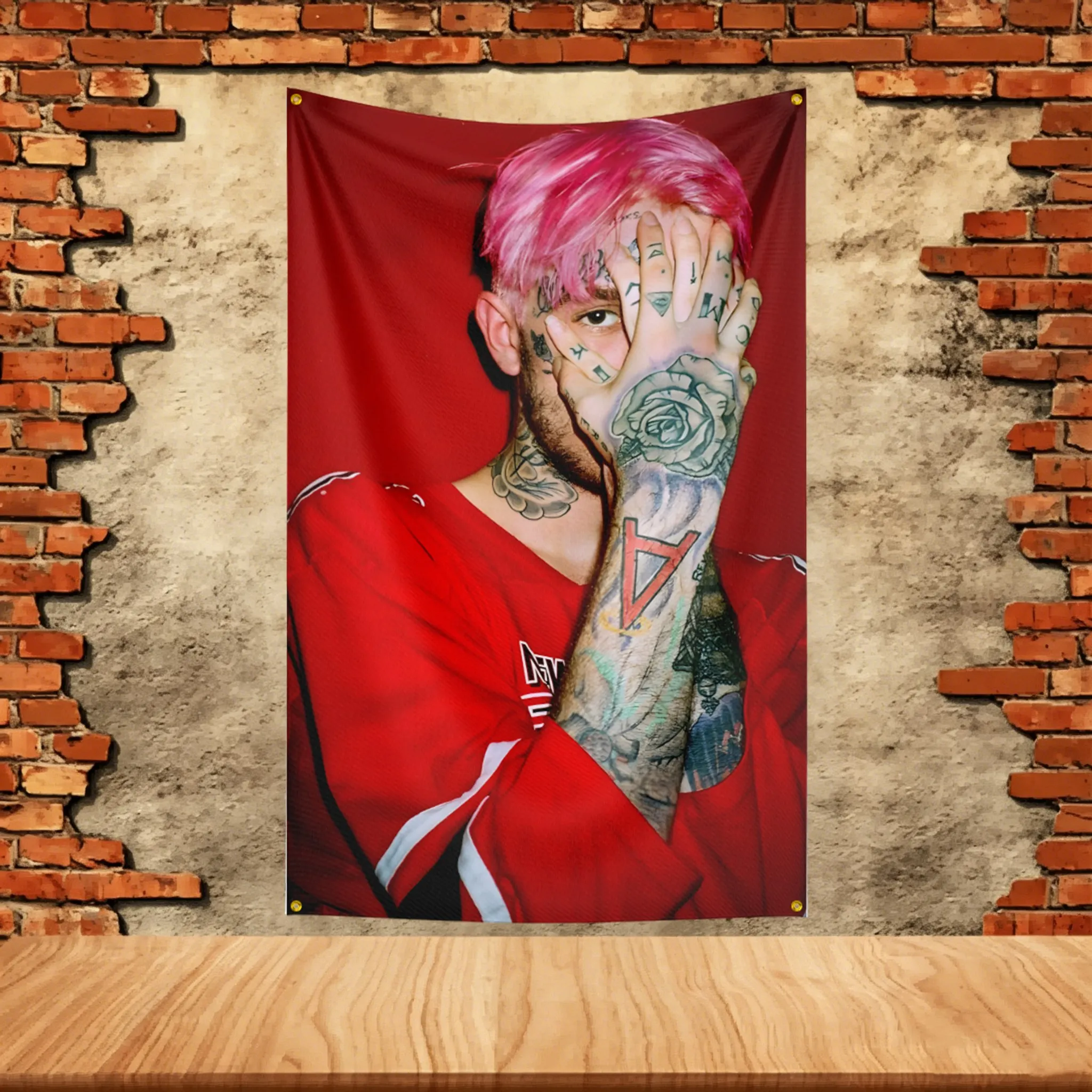 Music Band Flag 3x5ft for lil peep Fans Banner Custom any Image Garage Bedroom Living Room Dorm Wall Hanging Decor Tapestry