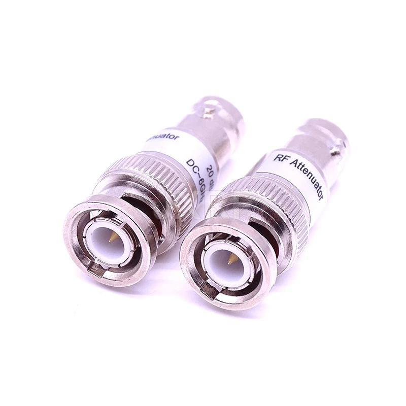 JX BNC Attenuator 2W DC-6GHz Coaxial Fixed Attenuators 1dBi 2dBi 3dBi 5dBi 10dBi 20dBi 30dBi Frequency BNC Fixed Connectors