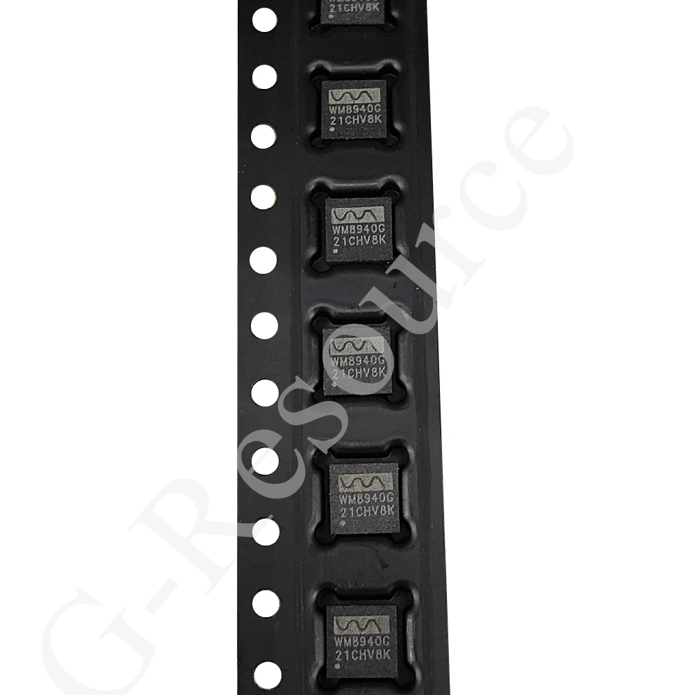 (5pcs) WM8940GEFL/RV WM8940G (Marking WM8940) QFN-24 Mono CODEC with Speaker Driver
