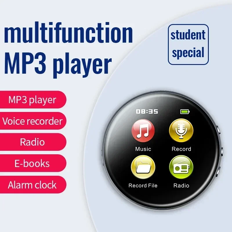 Mini Pocket Hifi MP3 Reproductor De Musica Walkman Smart Timming Recorder Alarm Clock Support FM E-book Headset 29 languages