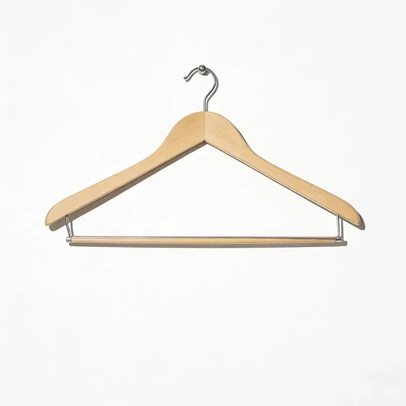 Wholesale Custom Natural Wood Hangers Non Slip Durable Suitable for Hotel Clothing Stores