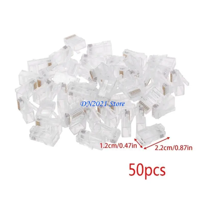 F3KE 50 ПК/Пакет Страна 10P10C Разъем сетевого кабеля RJ48 Crystal Slug Модульный