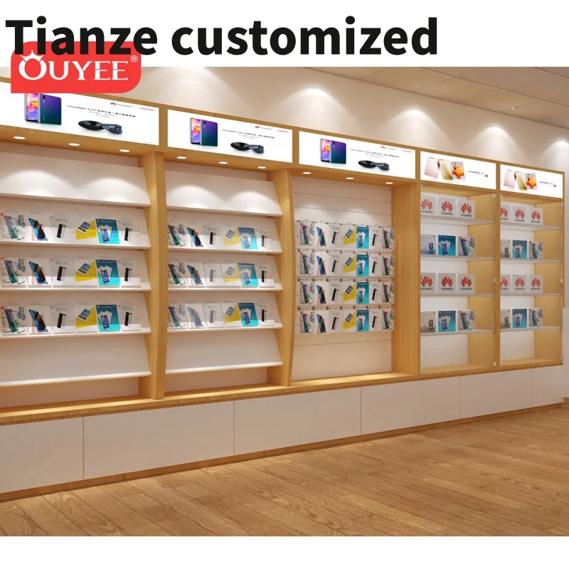 

Customized-Modern Accessories Store Mobile Phone Shop Display Counter Design Interior Decoration