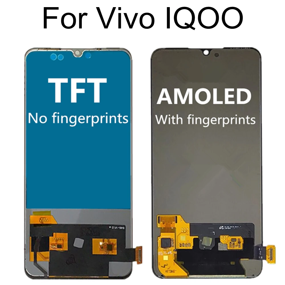 

6.41 For VIVO IQOO V1824A V1824BA LCD Display Touch Screen Digitizer Glass Lens Assembly Replacement