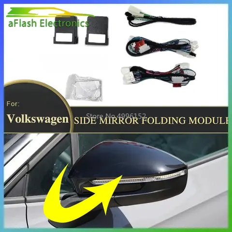 For VW Scirocco Polo Passat Sharan Tiguan Golf Car Automatic Rearview Mirror Folding System Auto Side Mirror Folding Kit Modules