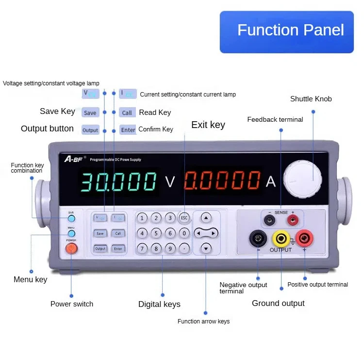 A-BF-Regulated Linear Power Supply, programável, alta precisão, programável DC Power Supply, SS-L1503SPD