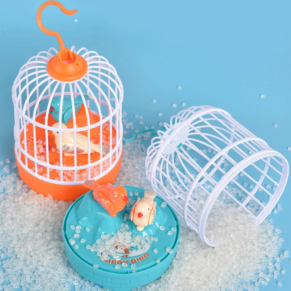 

Voice Controlled Bird Cage Toy Simulation Plastic Electric Child Calling Kids Birdcage Singing Bird Model Wear Resistant