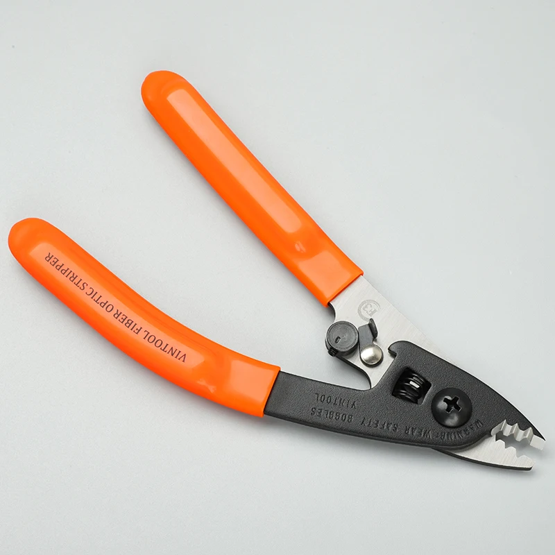 VINTOOL Teflon F-3 Three-port Fiber Optical Stripper Pliers Wire Strippers for FTTH Tools Optic Stripping Plier Tool