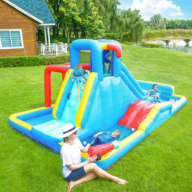 Swimming Pool Outdoor Children's Bounce House Water Slide Inflatable Castle Bounce House Free Shipping