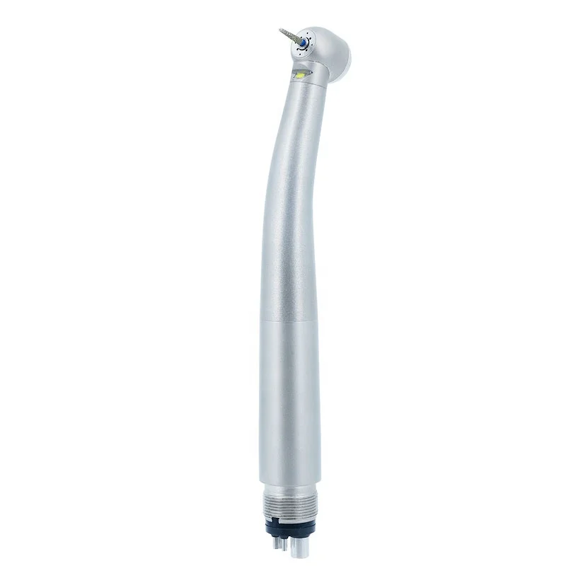 

titanium body den tal Led handpiece 4 hole den tal high speed handpiece with led