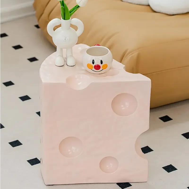 Netflix Table Ins Style Creative Cheese Side Table Ins Style Simple Cake Coffee  Small House Carpet Bedroom Corner