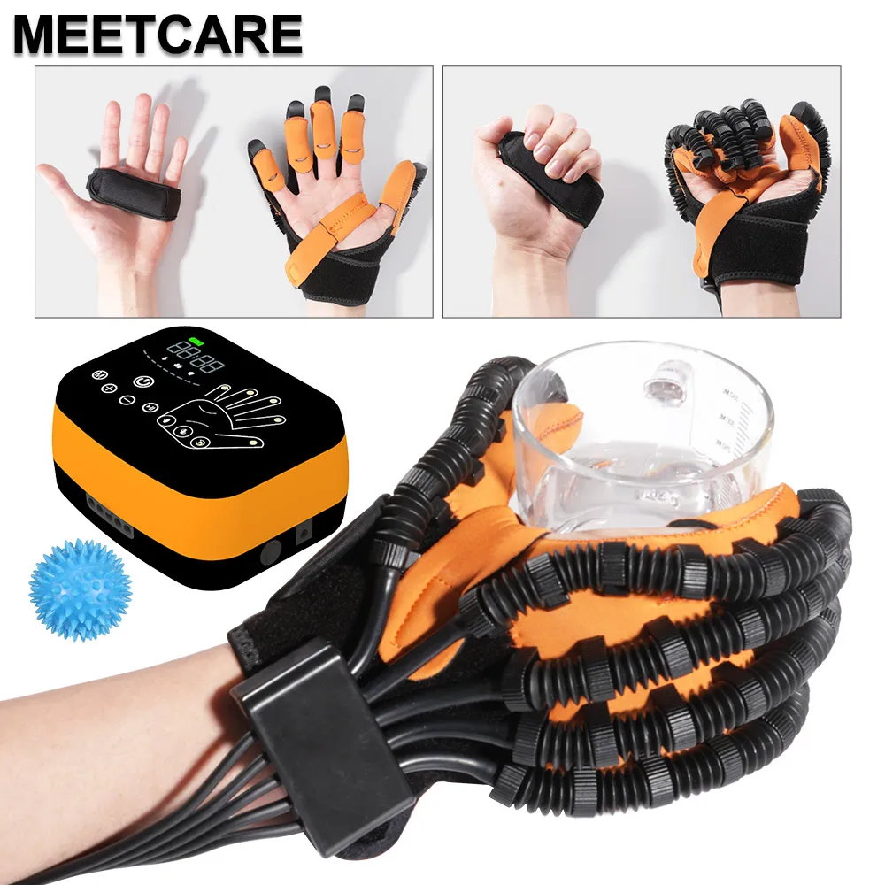 

Реабилитационная роботизированная перчатка-тренажер для рук, перчатки для тренировки пальцев, устройство для восстановления после инсульта и при гемиплегии, инструмент для реабилитации рук