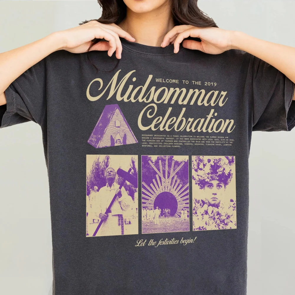 레트로 한여름 밤의 공포 기념 티셔츠: 재미있고 현대적인 공포 영화 티셔츠. 유니섹스, 고품질 순면