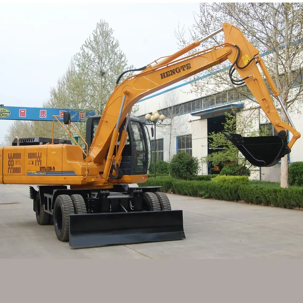 Ht125w Shangdong Hengte Brand 12 Ton Wheel Excavator For Sale