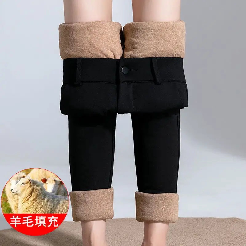 

Hot Sales Pants Women Autumn Winter Cashmere Leggings Long Elastic Ladies Pants Woman Trousers High-quality Bottoms T259