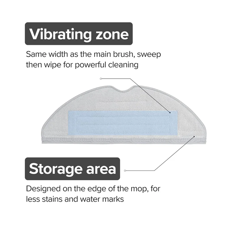 M14K-Washable Mop Cloth, Disposable Rag& Replacement Parts For Roborock S7 Maxv Ultra/S7 Robot Vacuum Cleaner Accessories
