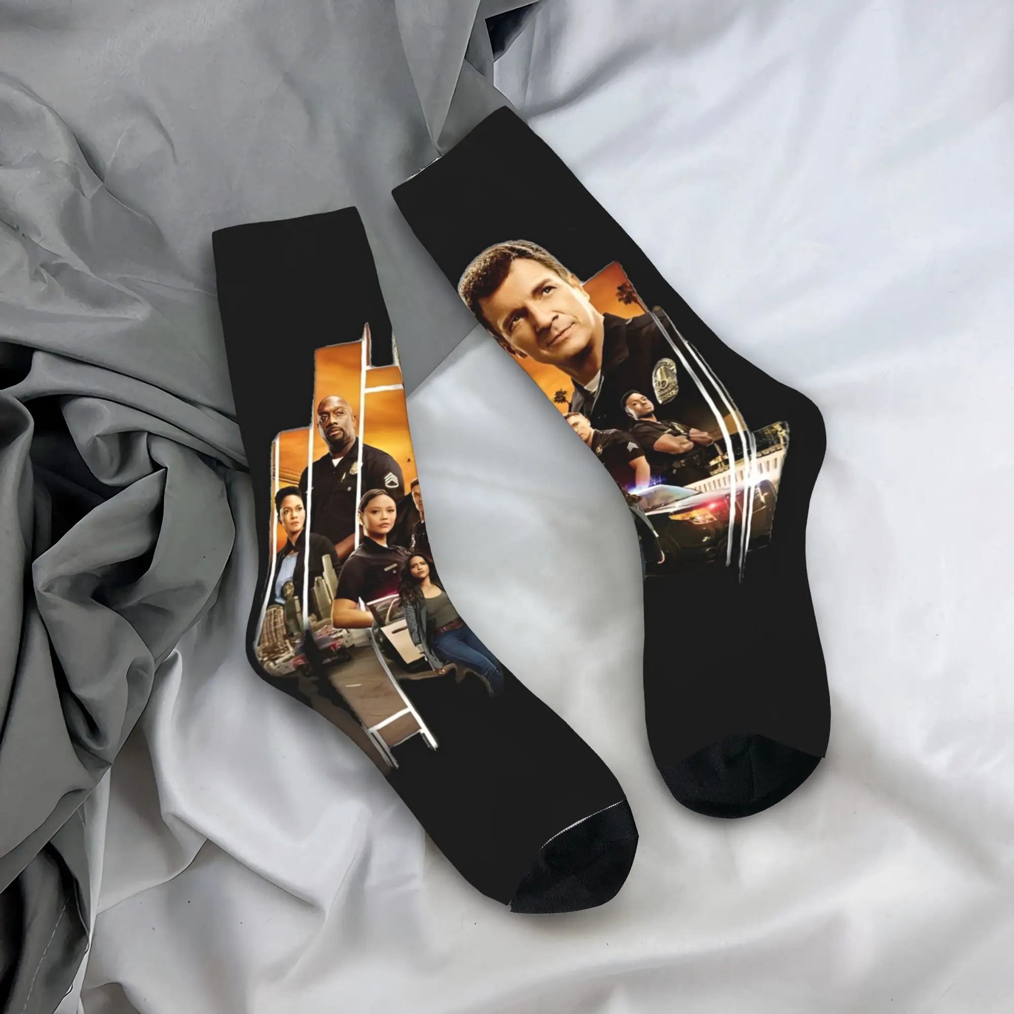 The Rookie TV Show Socks جوارب جديدة ربيعية غير قابلة للانزلاق للرجال جوارب دافئة وناعمة للتسلق