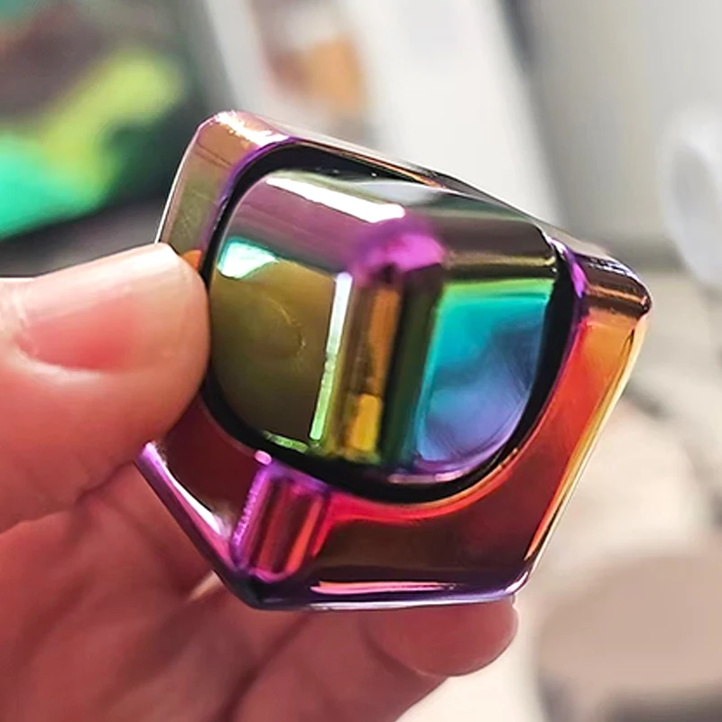 Square Magic Dice Metal Rotate Cube Fidget Spinner Anxiety Stress Relief Gifts Kids Adults Brinquedos Para Alívio Do Estresse