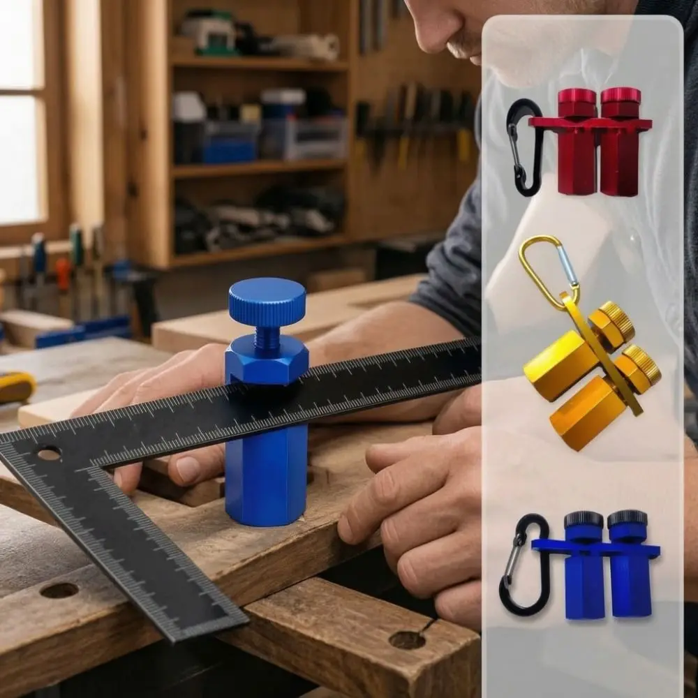 Auxiliary Clamp Precision Stair Gauge Hexagonal Portable Framing Jig Durable Multi-Function Framing Square Stops Stair Layout