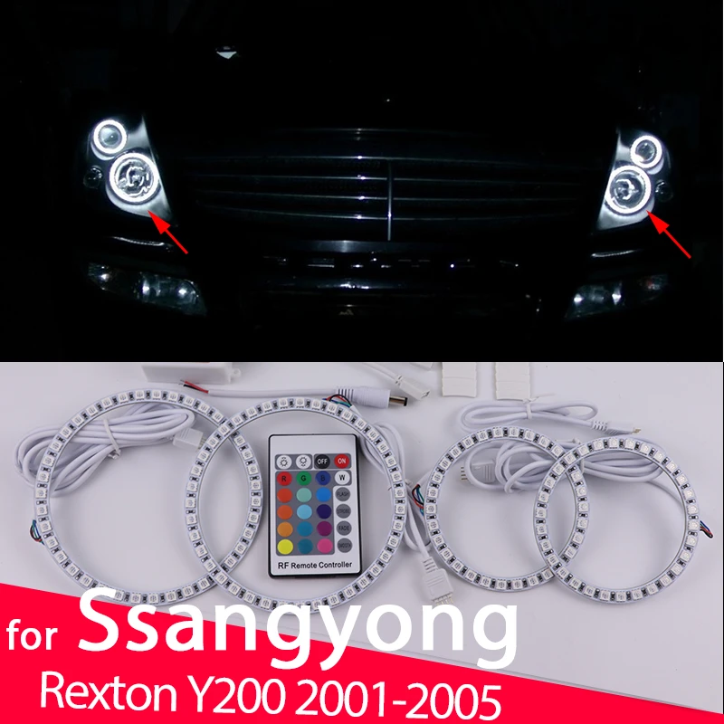 

Кольцевая лампа Smd RGB с дистанционным управлением для Ssangyong Rexton Y200 2001-2005