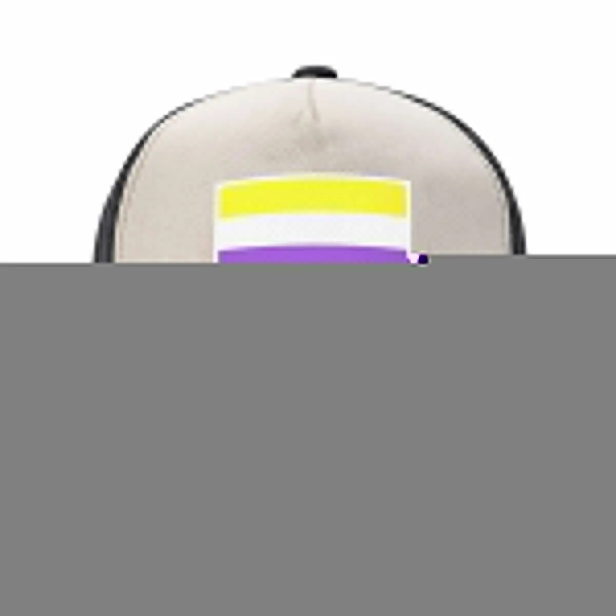 Non-Binary Flag Baseball Cap Luxury Brand Gentleman Hat Man Women's