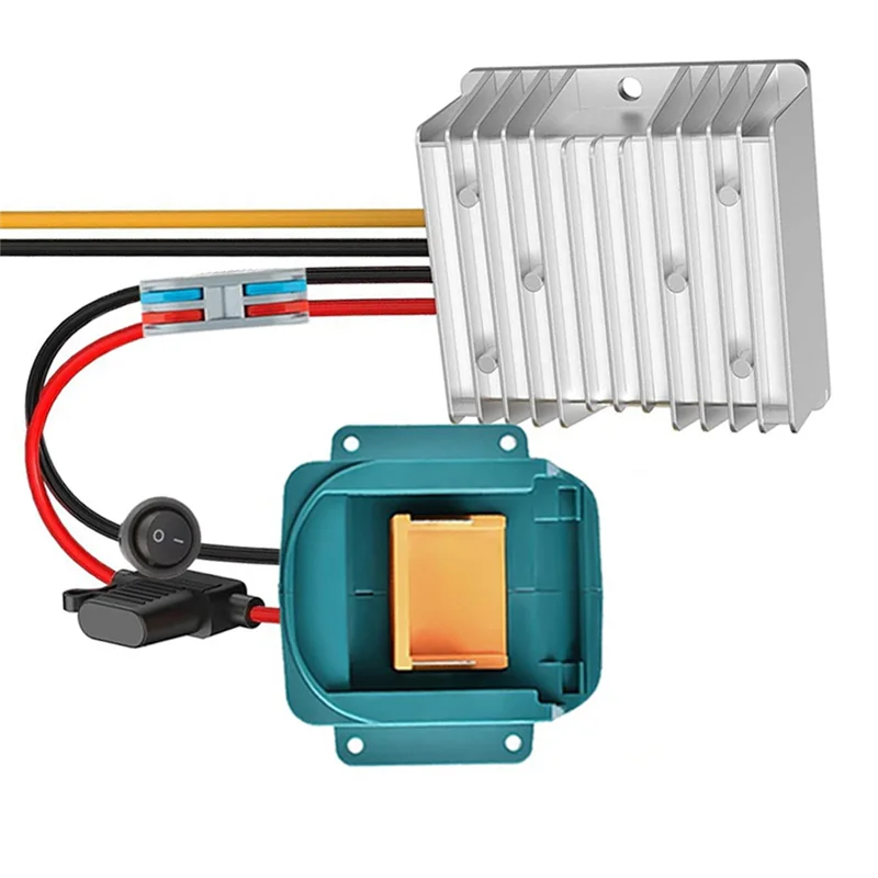 【RECOMENDAR】محول فرق الجهد 18 فولت إلى 12 فولت وحدة تنحى لحزمة بطارية 18 فولت لمحول عجلة الطاقة تيار مستمر 12 فولت 20 أمبير 240 وات مع #2