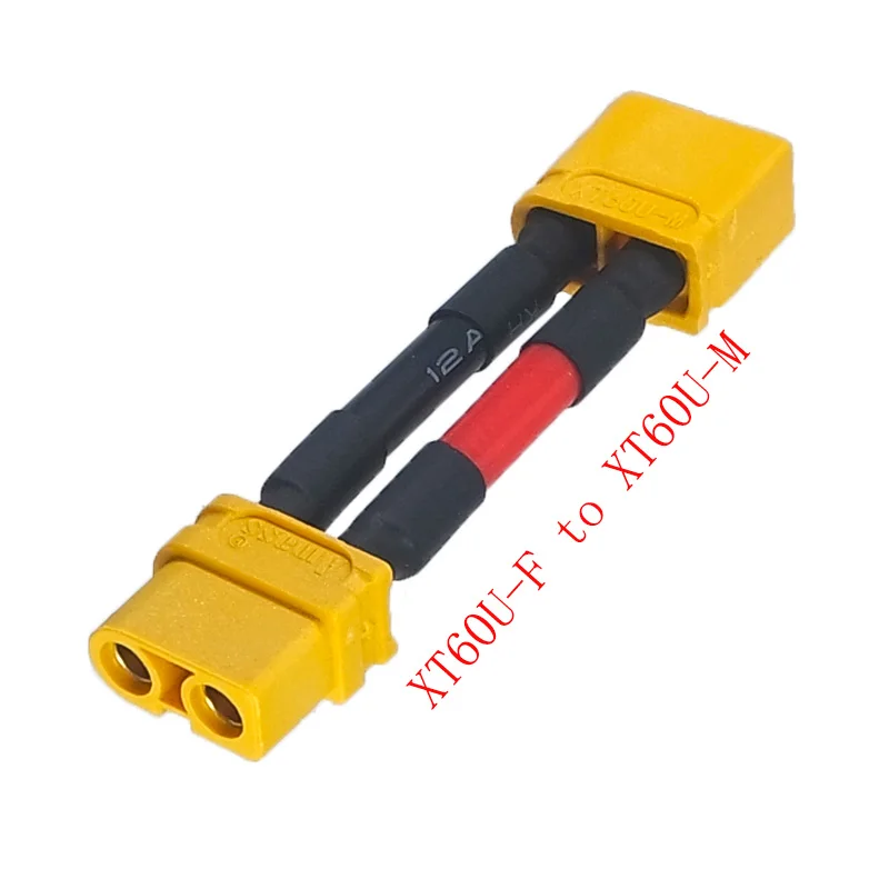 10CM-1M Drone LiPo Battery Harness Adapter Connector with 12/14AWG Silicone Cable XT60U Remote Toy Charger Extension Plug