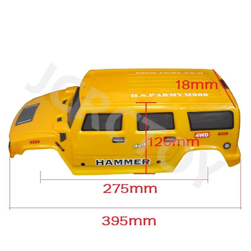 RC PVC 275MM Wheelbase Body Shell Truck Car Shell for 1/10 HSP 94180 94188 94111 94108 Monster Truck Parts