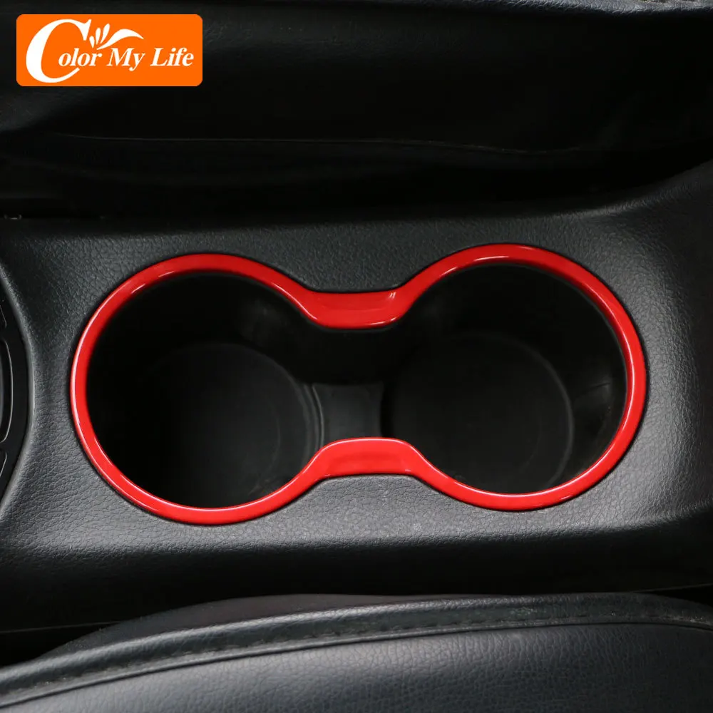 ABS Car Water Cup Panel Circle Trim Sticker for Jeep Compass MP 2017-2019 Interior Accessories Car-Styling