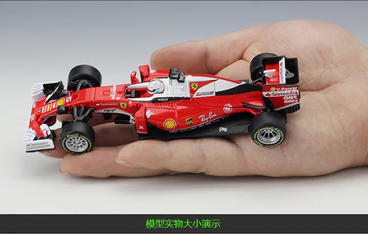 Bburago 1:32 Ferrari SF16-H F1 Racing Simulation Alloy Car Model Raikkonen Vettel Car Collect Gifts Toy B346