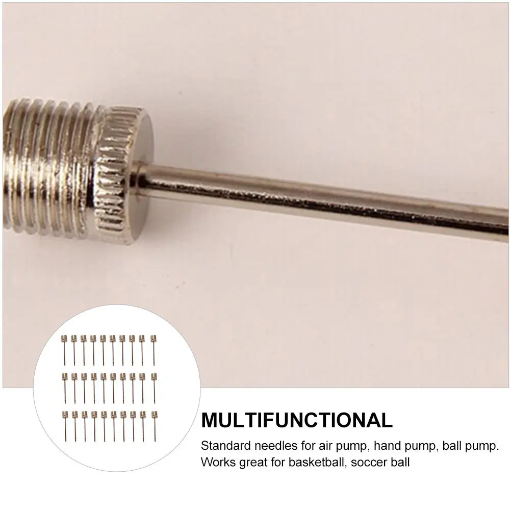 

120Pcs Air Pump Needles Aluminium Alloy Dual Port Tip Fast Inflate and Air Release for Basketball Football Volleyball Soccer
