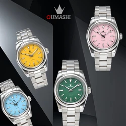 OUMASHI 39mm Men's Watch NH35 Watch Oyster Watch Japan NH35 Movement Stainless Steel Automatic Watch Mechanical Watch