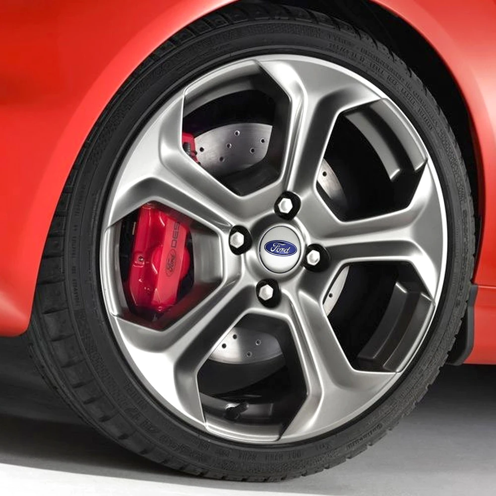 4Pcs 56/60MM Wheel Center Hub Cap Cover Sticker For Ford Focus Mk2 MK3 MK4 MK7 Fiesta Ranger Mustang Kuga Mondeo ST Line view 3