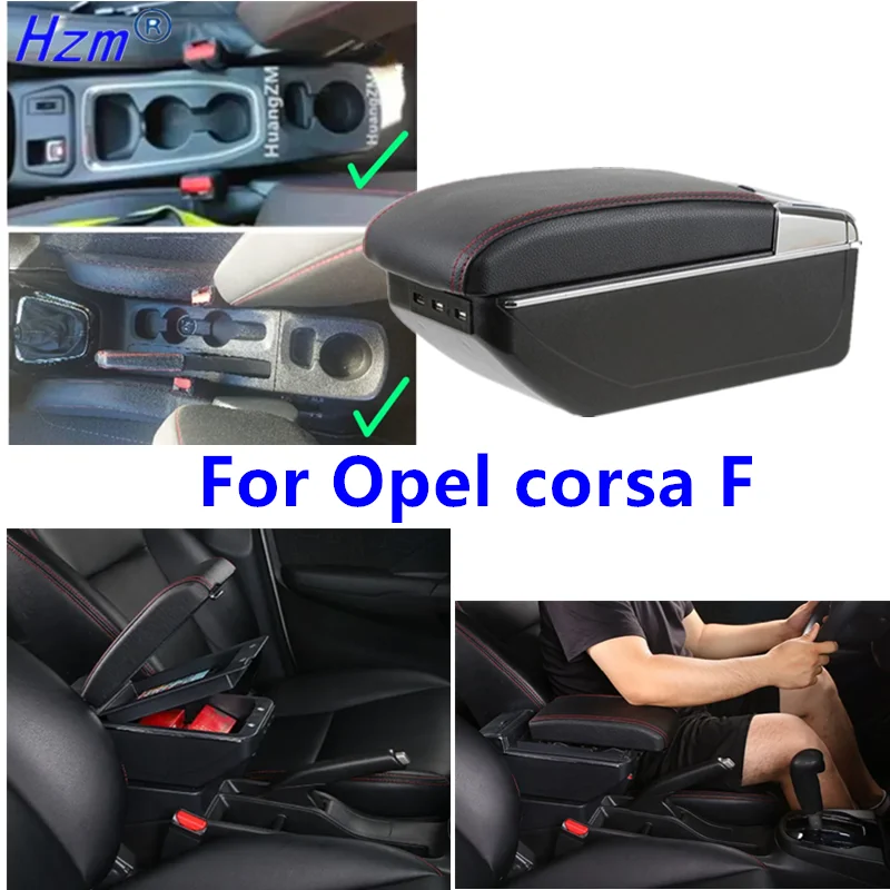 Für Opel corsa F Armlehne box Für Opel corsa 2019 2020 2021 2022 2023 2024 Auto Armlehne box Gewidmet Retrofit auto Zubehör