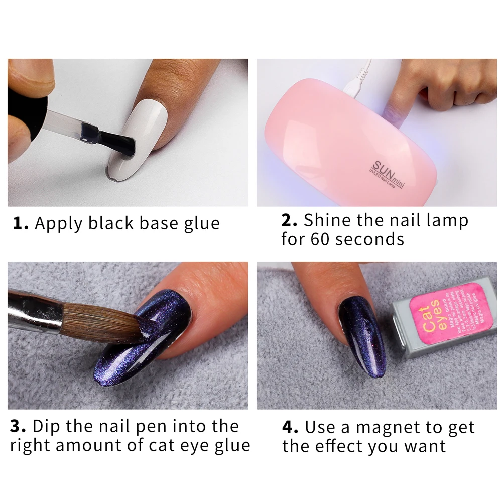 5Ml Cat Eye Magnetische Gel Nagellak Glanzende Glitter Gel Lak Semi-Permanent Weken Van Uv Led Lak Manicure Nail Art