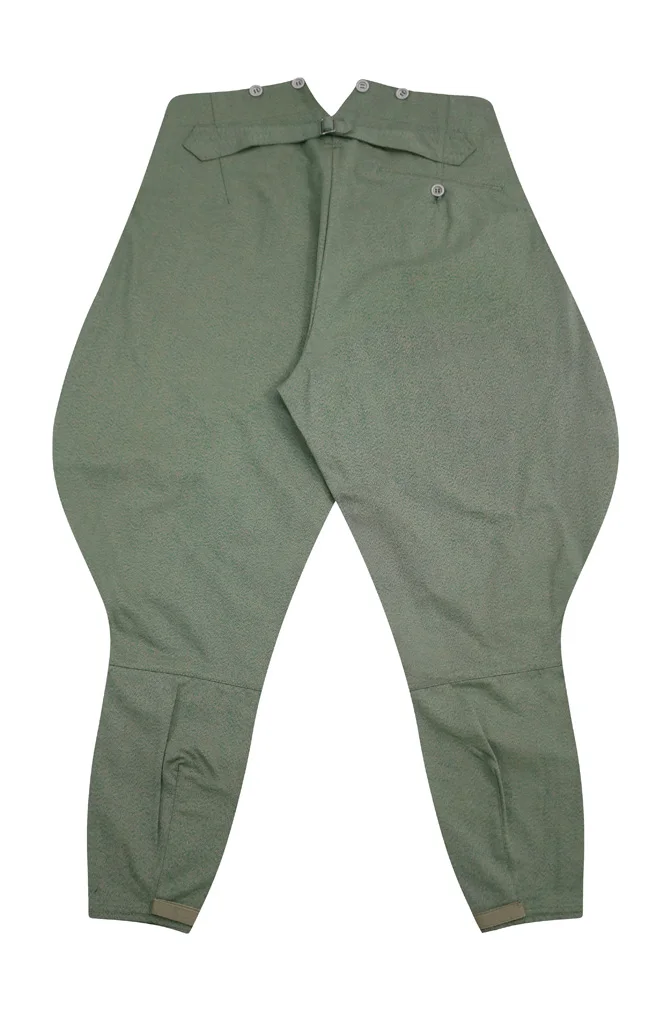 GUHJ-001 WWII German Police Officer Mottled Green Summer Breeches