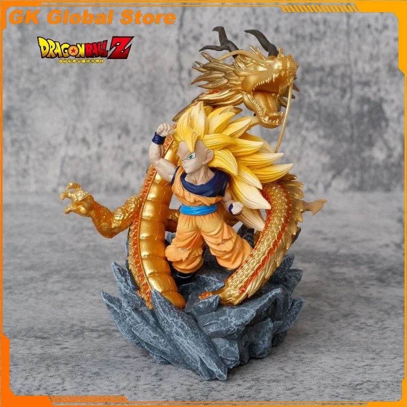 

New 13cm Dragon Ball Anime Figure Q Version Son Goku Peripheral PVC Model Scene Collect Statue Desktop Ornaments Kids Gifts Toys