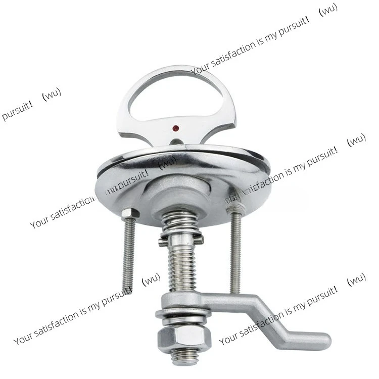 Red Dot Floor Lock 316 Stainless Steel Yacht Marine Lock Speedboat Deck Accessories Cast Floor Buckle Box Cap Door Lock