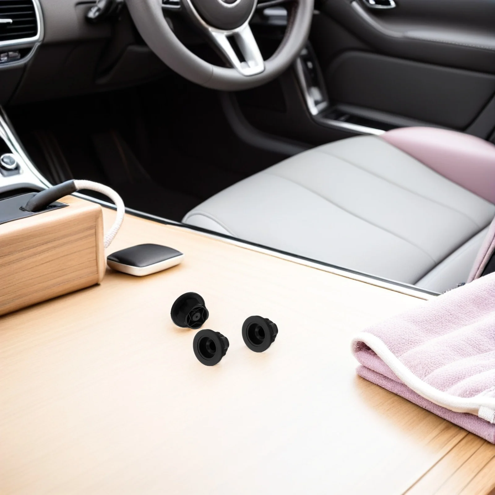 10pcs Engine Cover Mounting Rubber Grommets Vibration Dampening All Weather Reliable Black Auto Accessories Car Parts