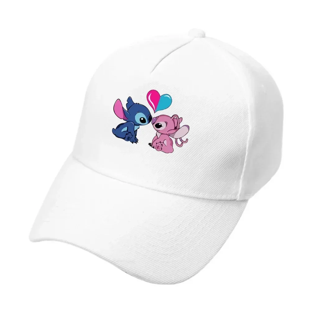 MINISO Anime Kawaii Cartoon Stitch Hat Print Cartoon Peaked Cap Summer Travel Sun Hat Men\'s and Women\'s Fashion Baseball Cap