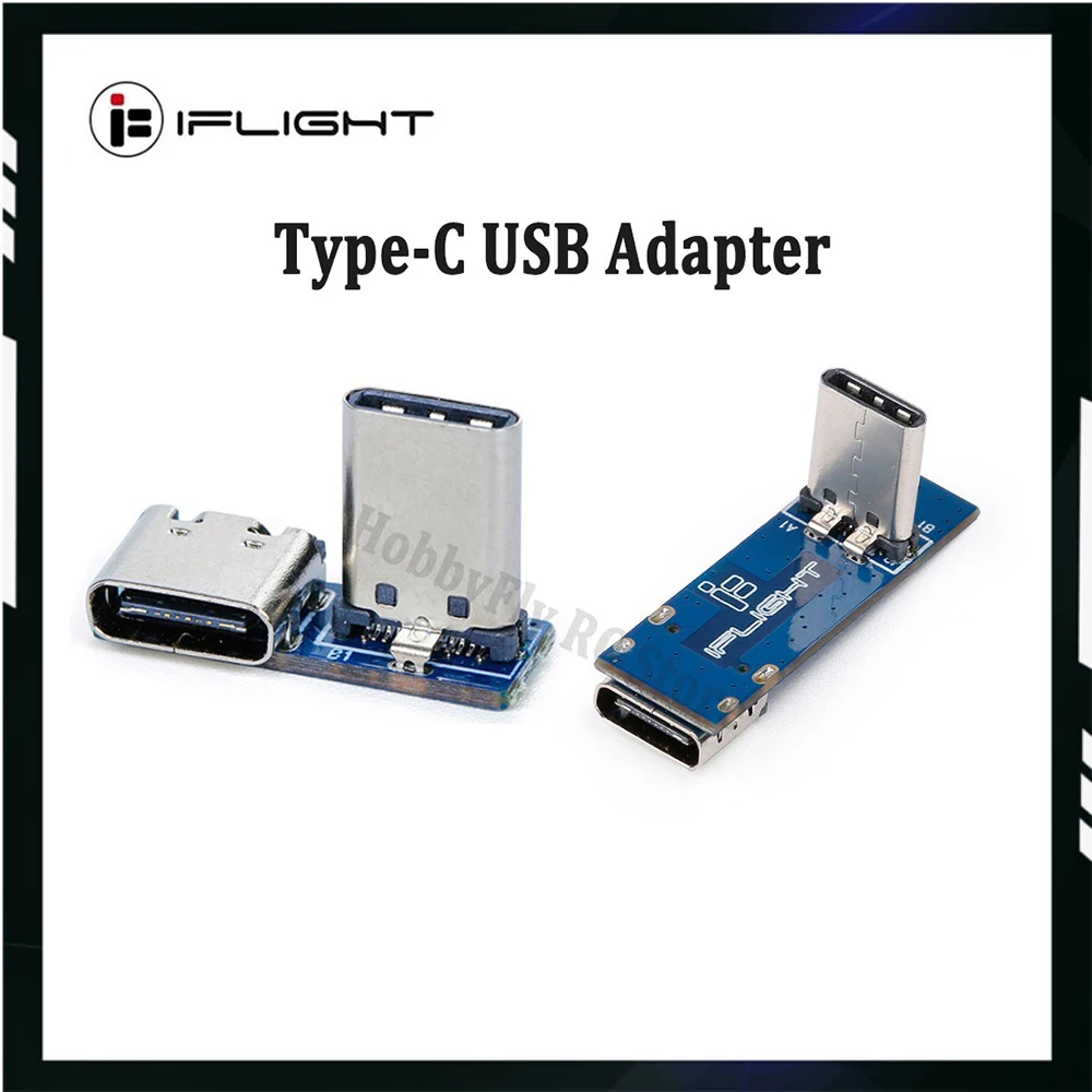 iFlight Type-C USB Adapter BumbleBee HD Type C 90°Connector & Type C 90° Adapter for FPV Flight Controller Air Unit Caddx Vista