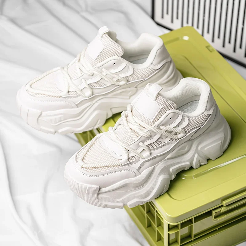 

Pop Men's Casual Sports Breathable And Super-movable Mesh Rubber And Plastic Soles Dad Shoes