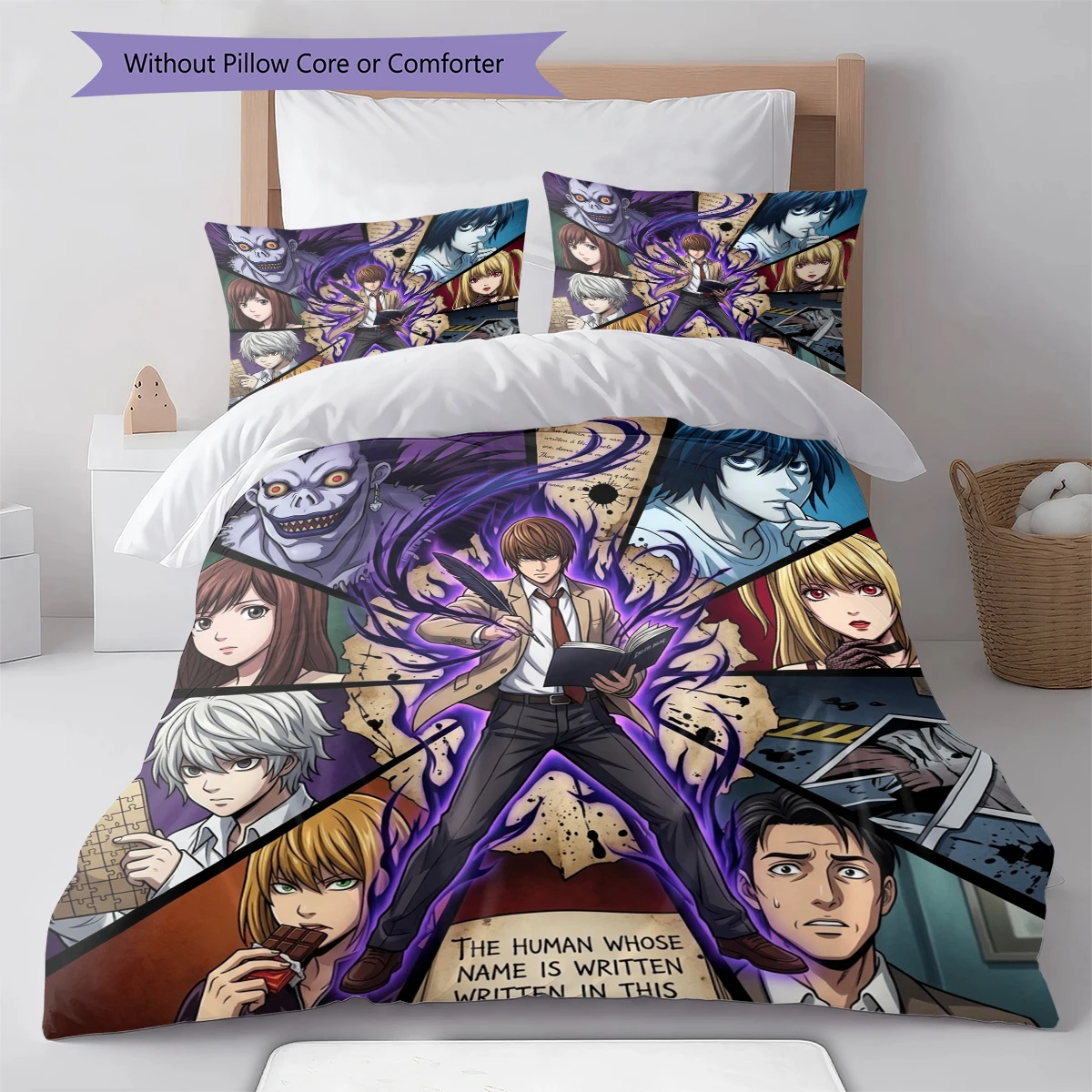 Death Note Comfortable Soft Duvet Cover, Children Bedding Gift,SizeVarious Options -HE20
