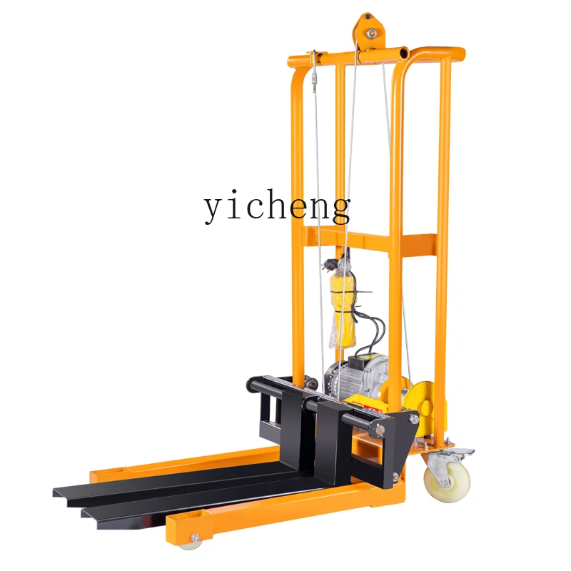 

ZYA miniature manual forklift small household lift truck electric hydraulic movable loading and unloading pallet truck]